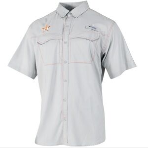 Men’s Columbia Houston Astros Low Drag Offshore Short Sleeve Shirt | Size Large